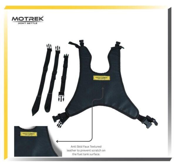 MOTREK GTX-03 Semi-Rigid EVA Tank Bag | Expandable 21-27L | Universal Motorcycle Luggage