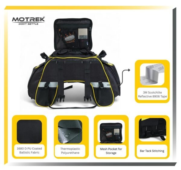 MOTREK GTX-12 Talon Tail Bag | Hybrid Pillion Luggage System